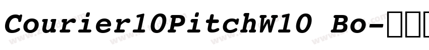 Courier10PitchW10 Bo字体转换